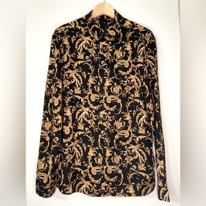 Slim fit long sleeve shirt in viscose